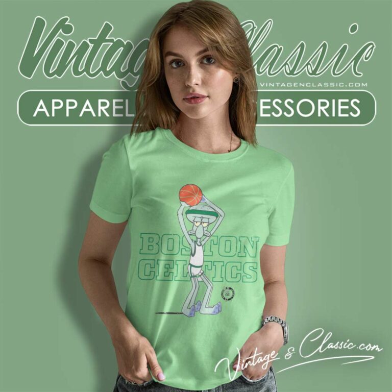 Nba Boston Celtics Squidward Women TShirt Nba Boston Celtics Squidward Women TShirt