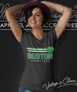Nba Boston Champions Basketball V Neck TShirt