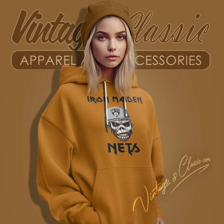 Nba Brooklyn Nets Iron Maiden Band Hoodie Nba Brooklyn Nets Iron Maiden Band Hoodie