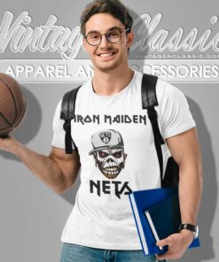 Nba Brooklyn Nets Iron Maiden Band T Shirt