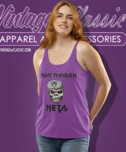 Nba Brooklyn Nets Iron Maiden Band Tank Top Racerback