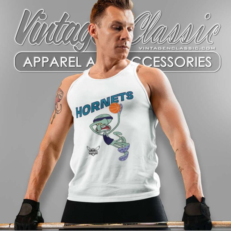 Nba Charlotte Hornets Squidward Tank Top Racerback Nba Charlotte Hornets Squidward Tank Top Racerback