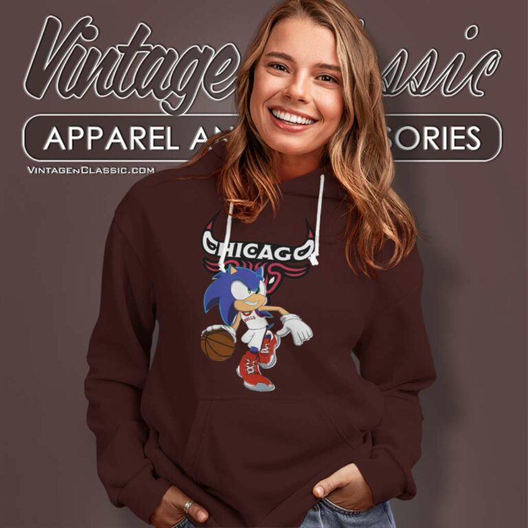 Nba Chicago Bulls Sonic The Hedgehog Hoodie Nba Chicago Bulls Sonic The Hedgehog Hoodie