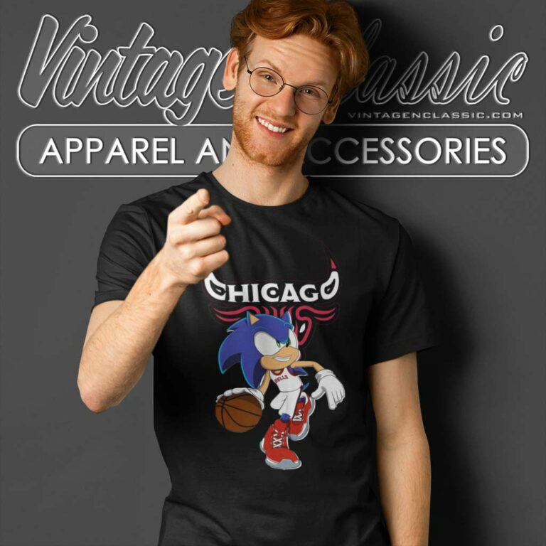 Nba Chicago Bulls Sonic The Hedgehog T Shirt Nba Chicago Bulls Sonic The Hedgehog T Shirt
