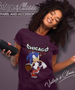 Nba Chicago Bulls Sonic The Hedgehog Women TShirt