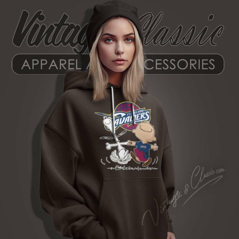 Nba Cleveland Cavaliers Charlie Brown Snoopy Hoodie Nba Cleveland Cavaliers Charlie Brown Snoopy Hoodie