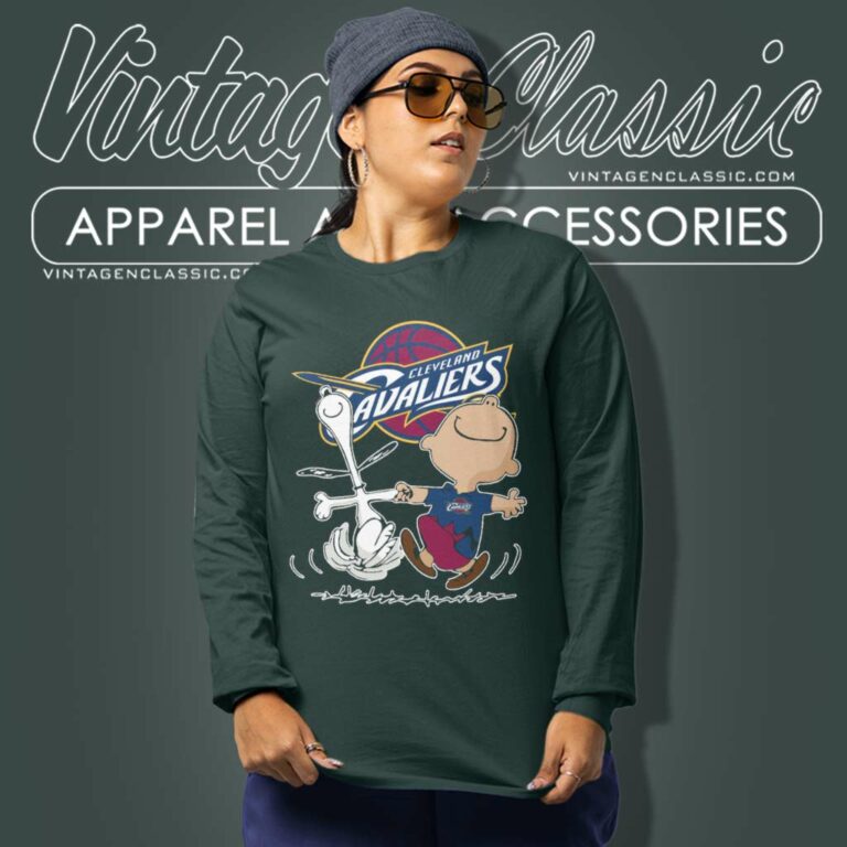 Nba Cleveland Cavaliers Charlie Brown Snoopy Long Sleeve Tee Nba Cleveland Cavaliers Charlie Brown Snoopy Long Sleeve Tee