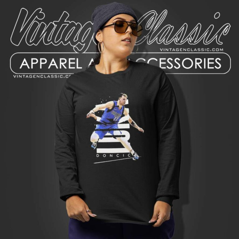 Nba Dallas Luka Doncic Basketball Long Sleeve Tee Nba Dallas Luka Doncic Basketball Long Sleeve Tee