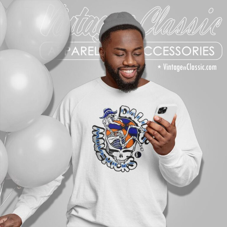 Nba Dallas Mavericks Grateful Dead Skull Sweatshirt Nba Dallas Mavericks Grateful Dead Skull Sweatshirt