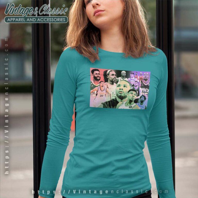 Nba Damian Lillard To Milwaukee Bucks Team Long Sleeve Tee Nba Damian Lillard To Milwaukee Bucks Team Long Sleeve Tee