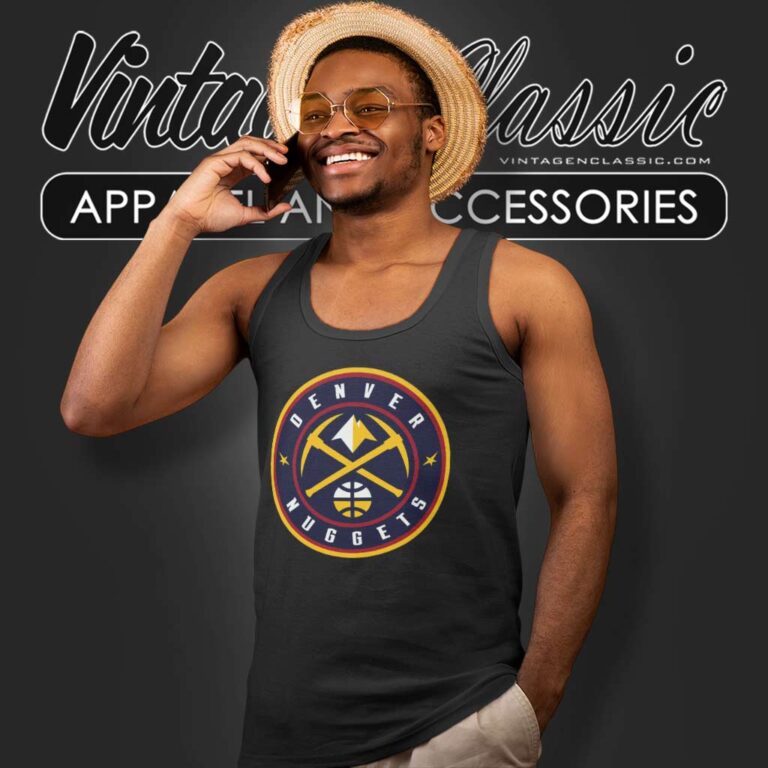 Nba Denver Nuggets Logo Circle Graphic Tank Top Racerback Nba Denver Nuggets Logo Circle Graphic Tank Top Racerback