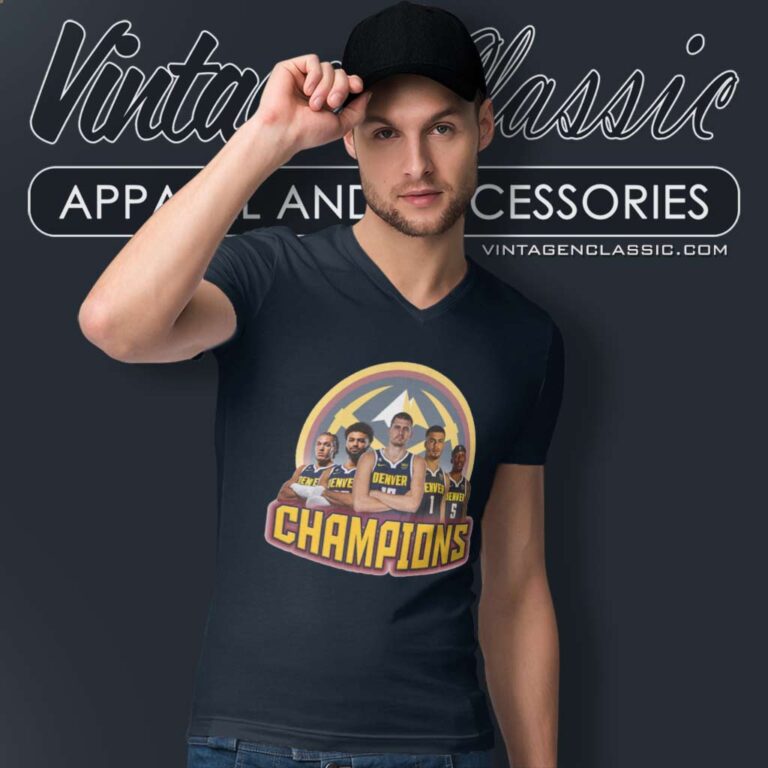 Nba Denver Nuggets Member Champions V Neck TShirt Nba Denver Nuggets Member Champions V Neck TShirt