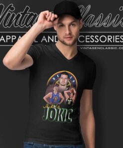 Nba Denver Nuggets Nikola Jokic V Neck TShirt