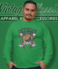 Nba Detroit Pistons Grateful Dead Skull Long Sleeve Tee