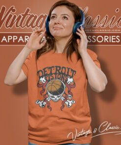 Nba Detroit Pistons Grateful Dead Skull Women T Shirt
