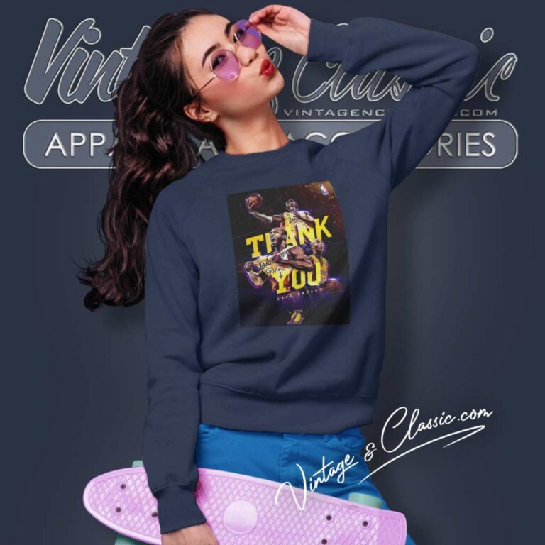 Nba Fan Thank You Kobe Bryant Mamba Lakers Sweatshirt Nba Fan Thank You Kobe Bryant Mamba Lakers Sweatshirt