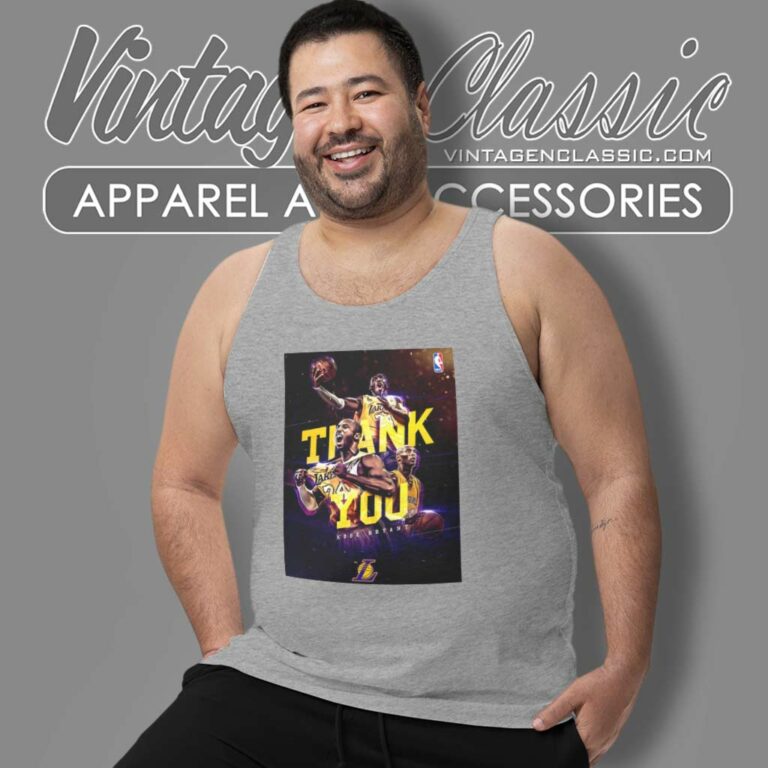 Nba Fan Thank You Kobe Bryant Mamba Lakers Tank Top Racerback Nba Fan Thank You Kobe Bryant Mamba Lakers Tank Top Racerback