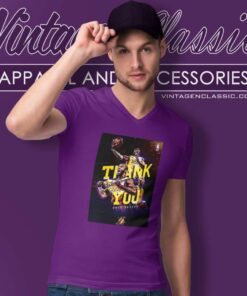 Nba Fan Thank You Kobe Bryant Mamba Lakers V Neck TShirt