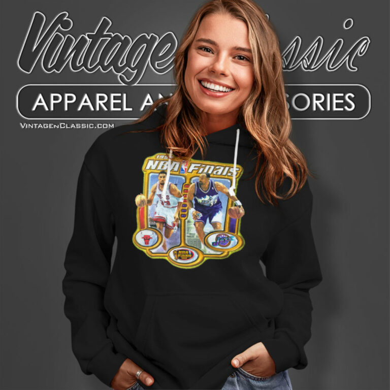 Nba Finals 1998 Caricature Chicago Bulls Utah Jazz Hoodie Nba Finals 1998 Caricature Chicago Bulls Utah Jazz Hoodie