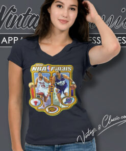 Nba Finals 1998 Caricature Chicago Bulls Utah Jazz V Neck TShirt