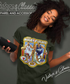 Nba Finals 1998 Caricature Chicago Bulls Utah Jazz Women T Shirt