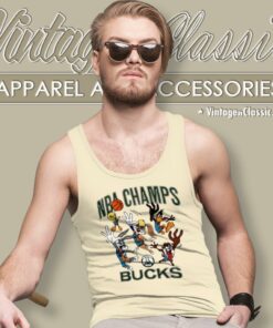 Nba Finals Champions Milwaukee Bucks Homage Space Jam Tank Top Racerback