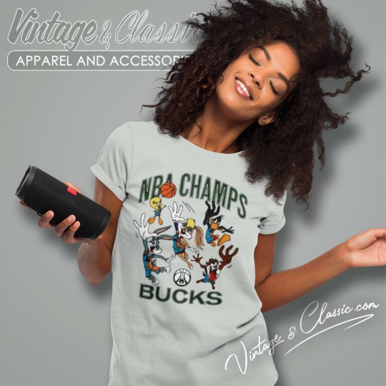Nba Finals Champions Milwaukee Bucks Homage Space Jam Women T Shirt Nba Finals Champions Milwaukee Bucks Homage Space Jam Women T Shirt
