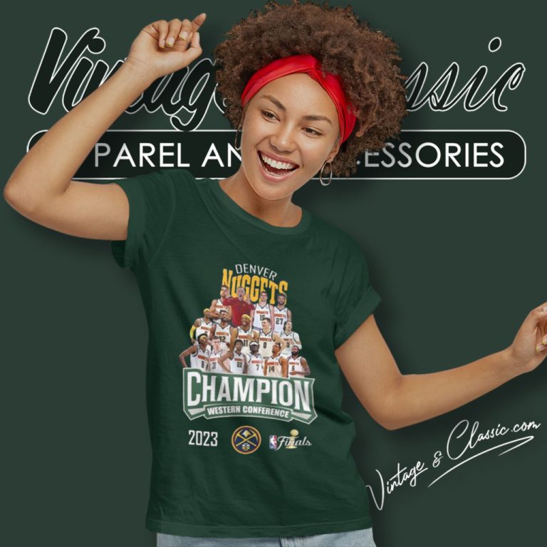 Nba Finals Denver Nuggets Champions Western Conference 2023 Women T Shirt Nba Finals Denver Nuggets Champions Western Conference 2023 Women T Shirt