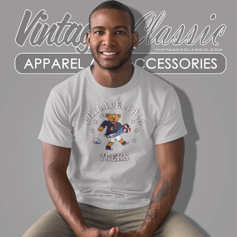 Nba Grateful Dead Bear 76ers T Shirt Nba Grateful Dead Bear 76ers T Shirt