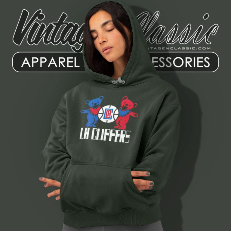 Nba Grateful Dead Bear La Clippers Hoodie Nba Grateful Dead Bear La Clippers Hoodie