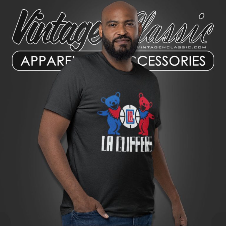 Nba Grateful Dead Bear La Clippers T Shirt Nba Grateful Dead Bear La Clippers T Shirt