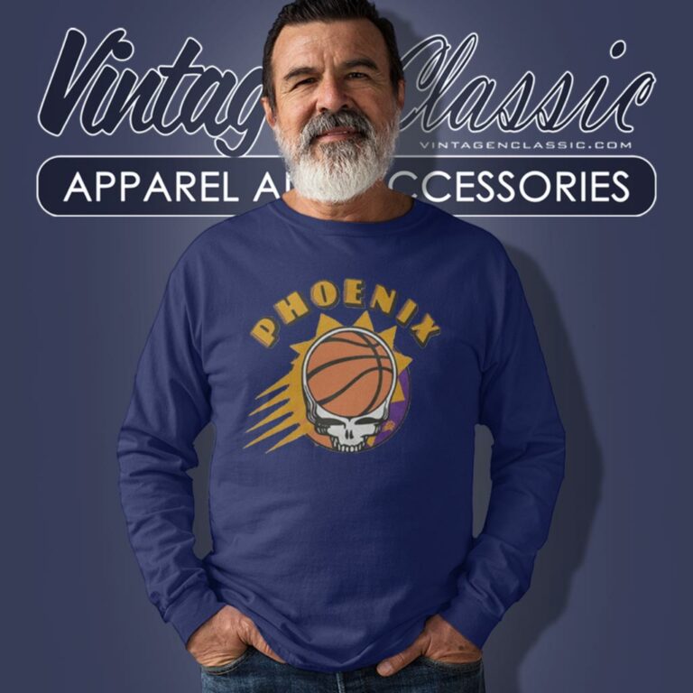 Nba Grateful Dead Phoenix Suns Skull Long Sleeve Tee Nba Grateful Dead Phoenix Suns Skull Long Sleeve Tee