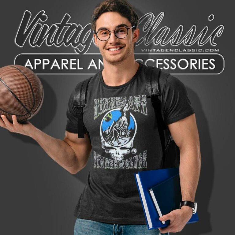 Nba Grateful Dead Timberwolves Skull T Shirt Nba Grateful Dead Timberwolves Skull T Shirt