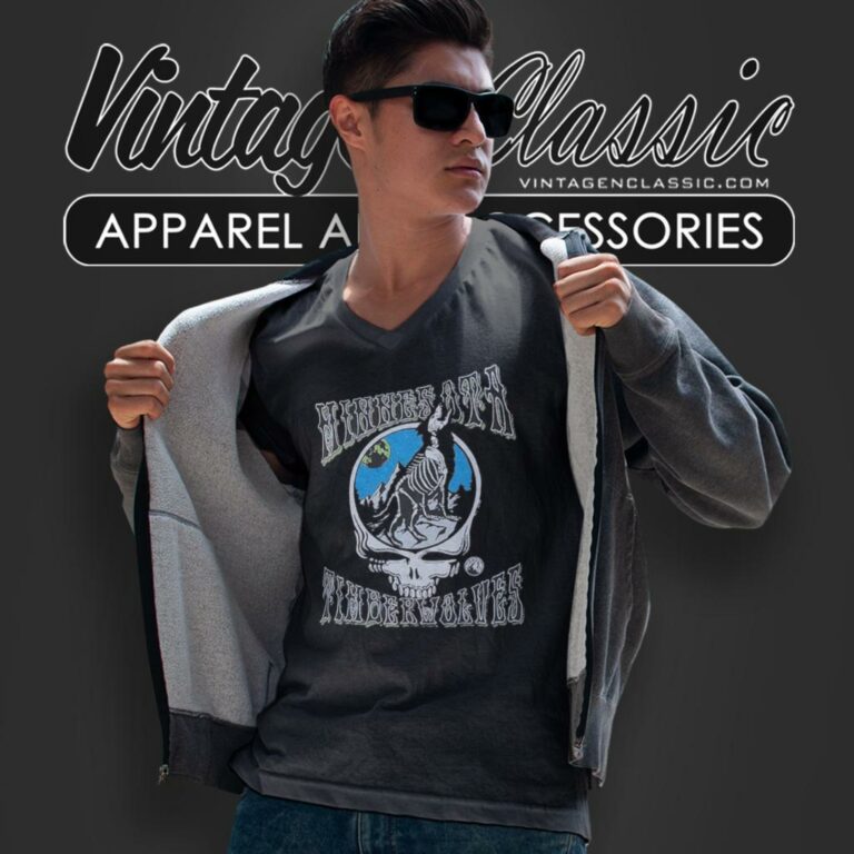 Nba Grateful Dead Timberwolves Skull V Neck TShirt Nba Grateful Dead Timberwolves Skull V Neck TShirt