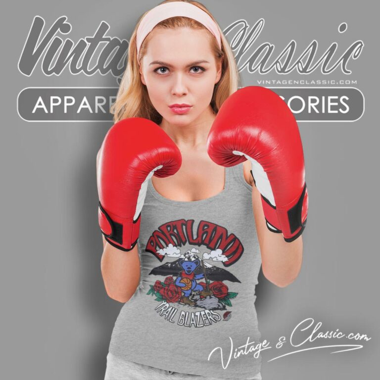 Nba Grateful Dead Trail Blazers Bear Tank Top Racerback Nba Grateful Dead Trail Blazers Bear Tank Top Racerback