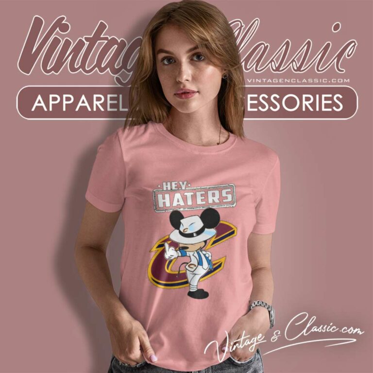 Nba Hey Haters Mickey Cleveland Cavaliers Women TShirt Nba Hey Haters Mickey Cleveland Cavaliers Women TShirt