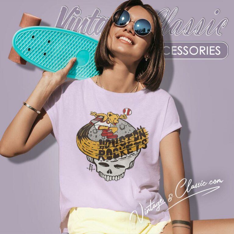 Nba Houston Rockets Grateful Dead Skull Women T Shirt Nba Houston Rockets Grateful Dead Skull Women T Shirt