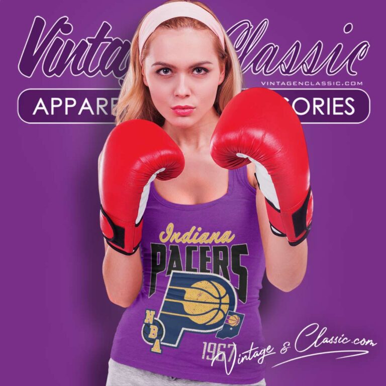 Nba Indiana Pacers Stonewash 1967 Tank Top Racerback Nba Indiana Pacers Stonewash 1967 Tank Top Racerback