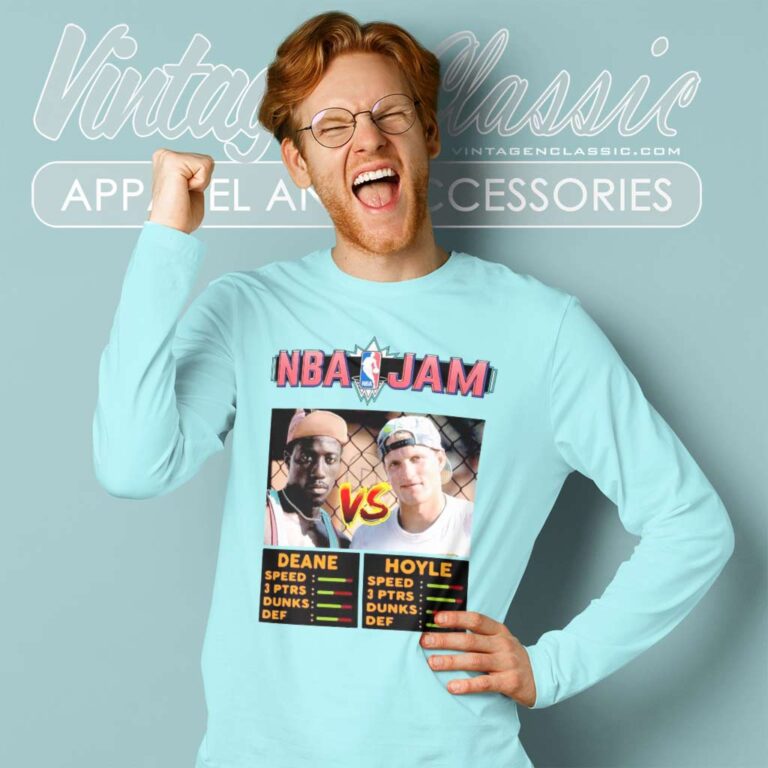 Nba Jam White Men Cant Jump Basketball Long Sleeve Tee Nba Jam White Men Cant Jump Basketball Long Sleeve Tee