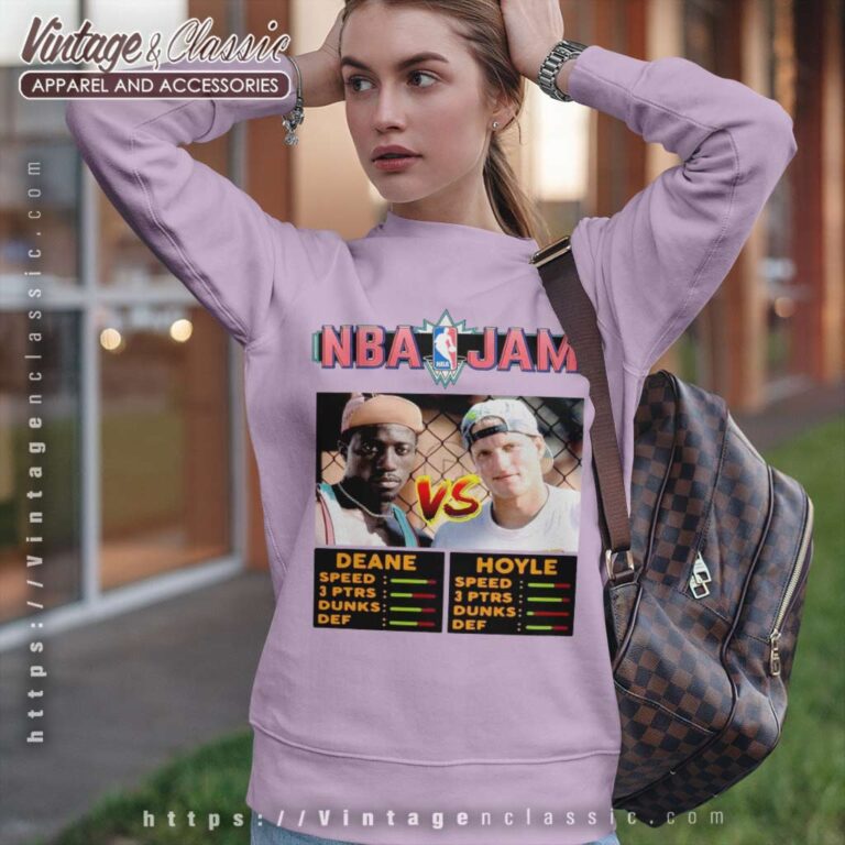 Nba Jam White Men Cant Jump Basketball Sweatshirt Nba Jam White Men Cant Jump Basketball Sweatshirt