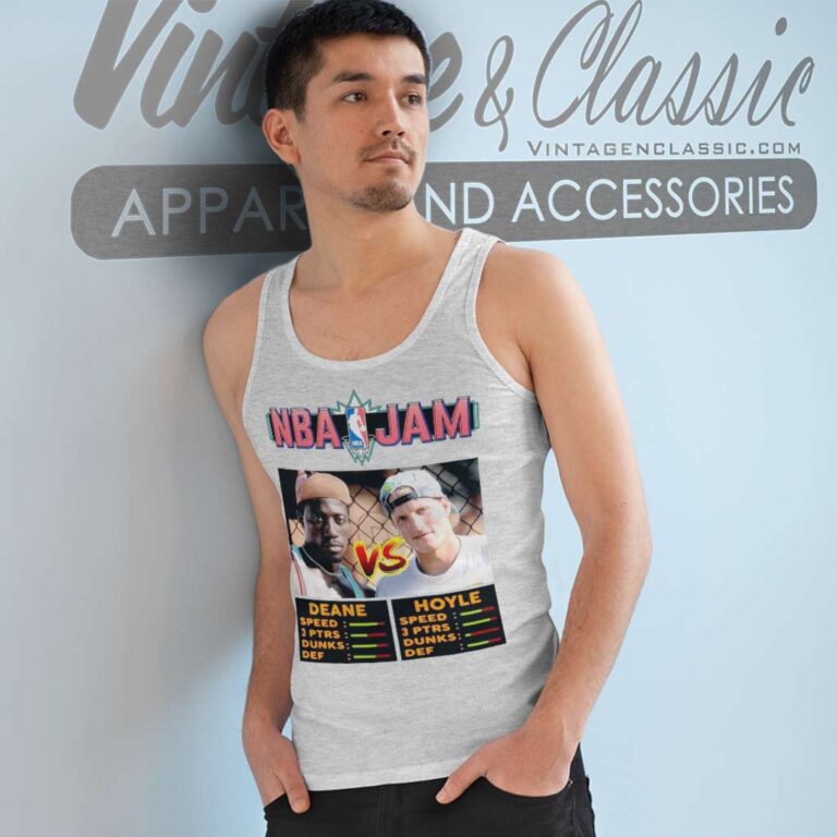 Nba Jam White Men Cant Jump Basketball Tank Top Racerback Nba Jam White Men Cant Jump Basketball Tank Top Racerback