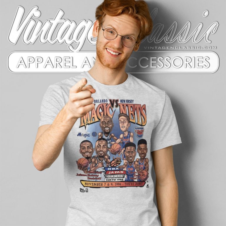 Nba Japan Games Tokyo 1996 Orlando Magic Vs New Jersey Nets T Shirt Nba Japan Games Tokyo 1996 Orlando Magic Vs New Jersey Nets T Shirt