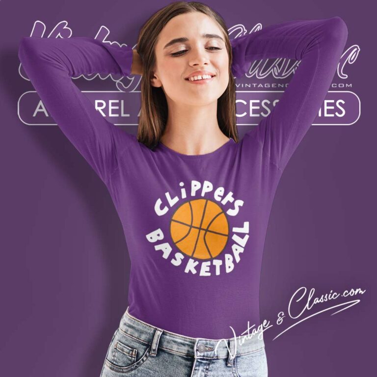 Nba La Clippers Basketball Long Sleeve Tee Nba La Clippers Basketball Long Sleeve Tee