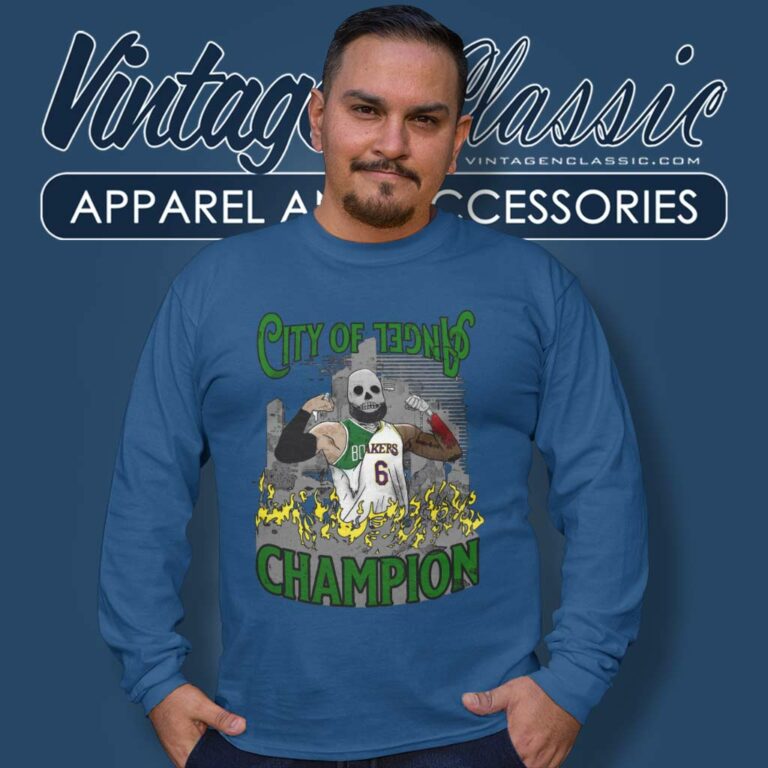 Nba Lebron James City Of Angel Long Sleeve Tee Nba Lebron James City Of Angel Long Sleeve Tee