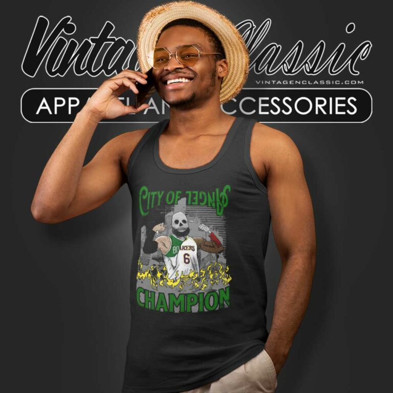 Nba Lebron James City Of Angel Tank Top Racerback Nba Lebron James City Of Angel Tank Top Racerback