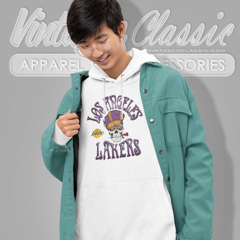 Nba Los Angeles Lakers Grateful Dead Skull And Rose Hoodie Nba Los Angeles Lakers Grateful Dead Skull And Rose Hoodie