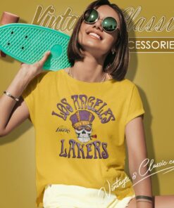 Nba Los Angeles Lakers Grateful Dead Skull And Rose Women T Shirt
