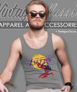 Nba Los Angeles Lakers Spiderman Tank Top Racerback