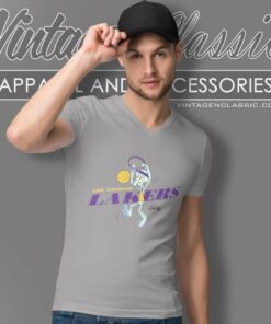 Nba Los Angeles Lakers Squidward V Neck TShirt
