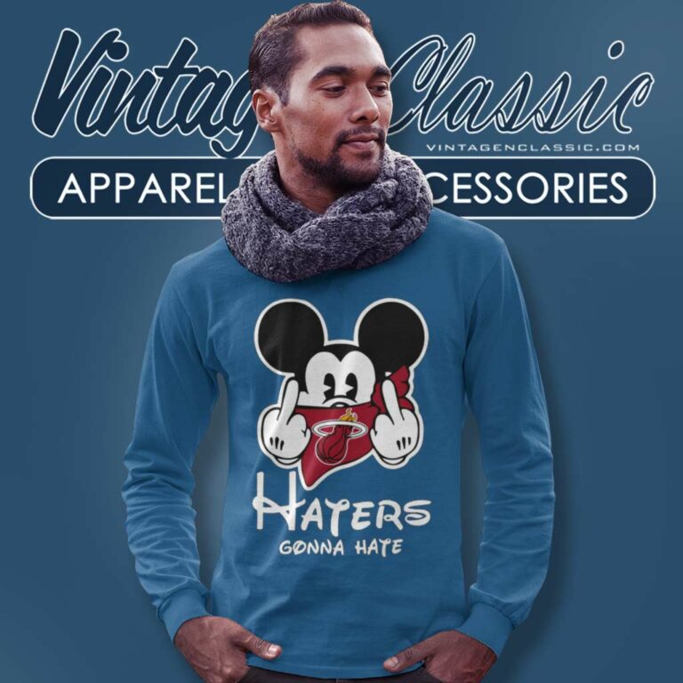 Nba Miami Heat Haters Gonna Hate Mickey Mouse Long Sleeve Tee Nba Miami Heat Haters Gonna Hate Mickey Mouse Long Sleeve Tee